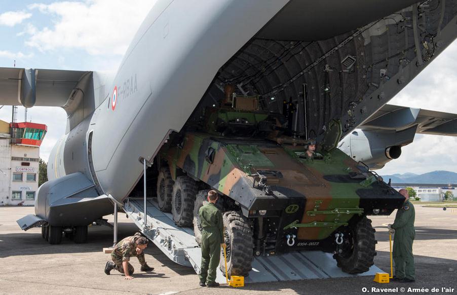 Another tick in the box: First VBCI loaded in the cargo compartment of the A400M Atlas